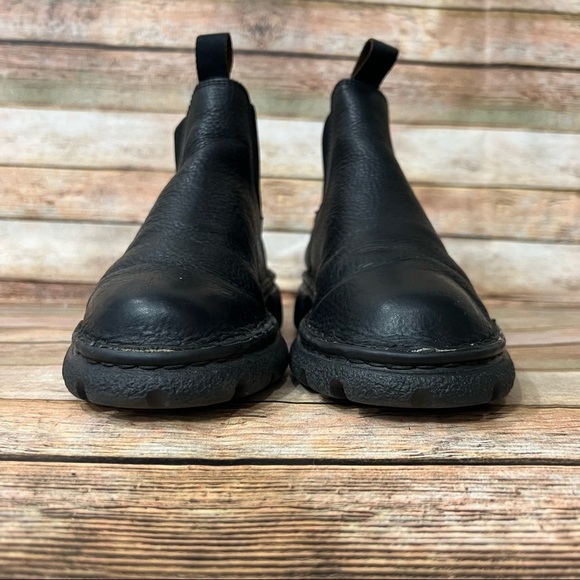 Double H Black Leather Ankle Boots - Picture 4 of 8